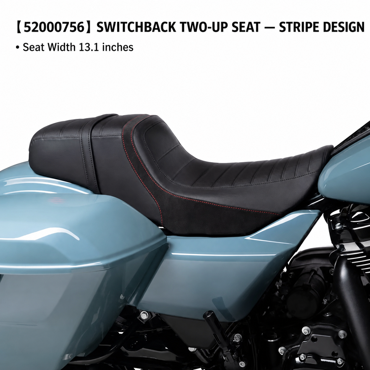 52000756 Switchback stripe-design two-up seat