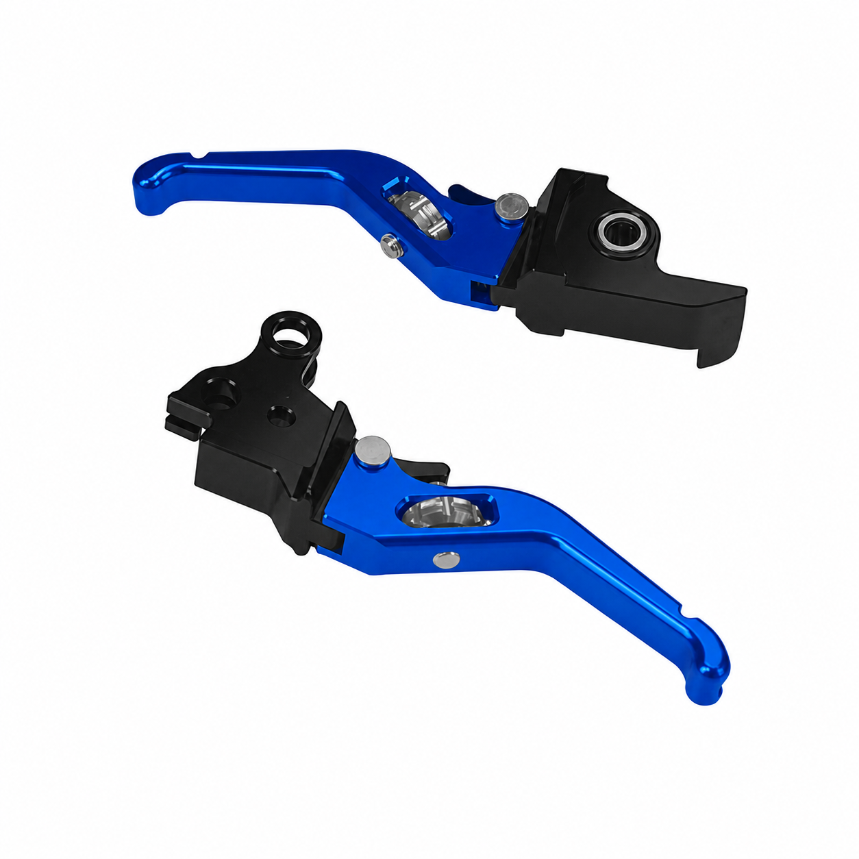 Blue adjustable brake lever — Touring fitment