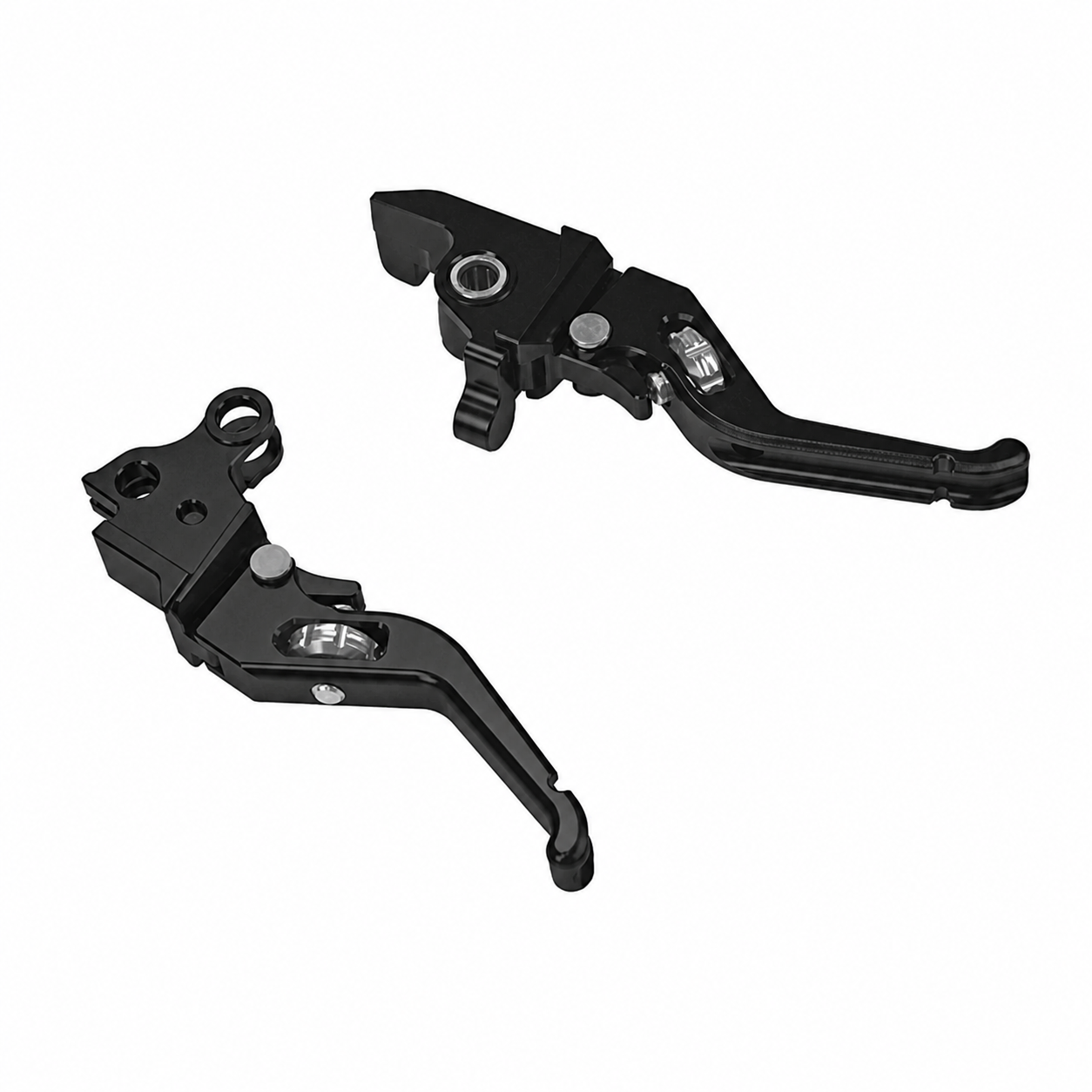 Black adjustable brake lever — Softail fitment