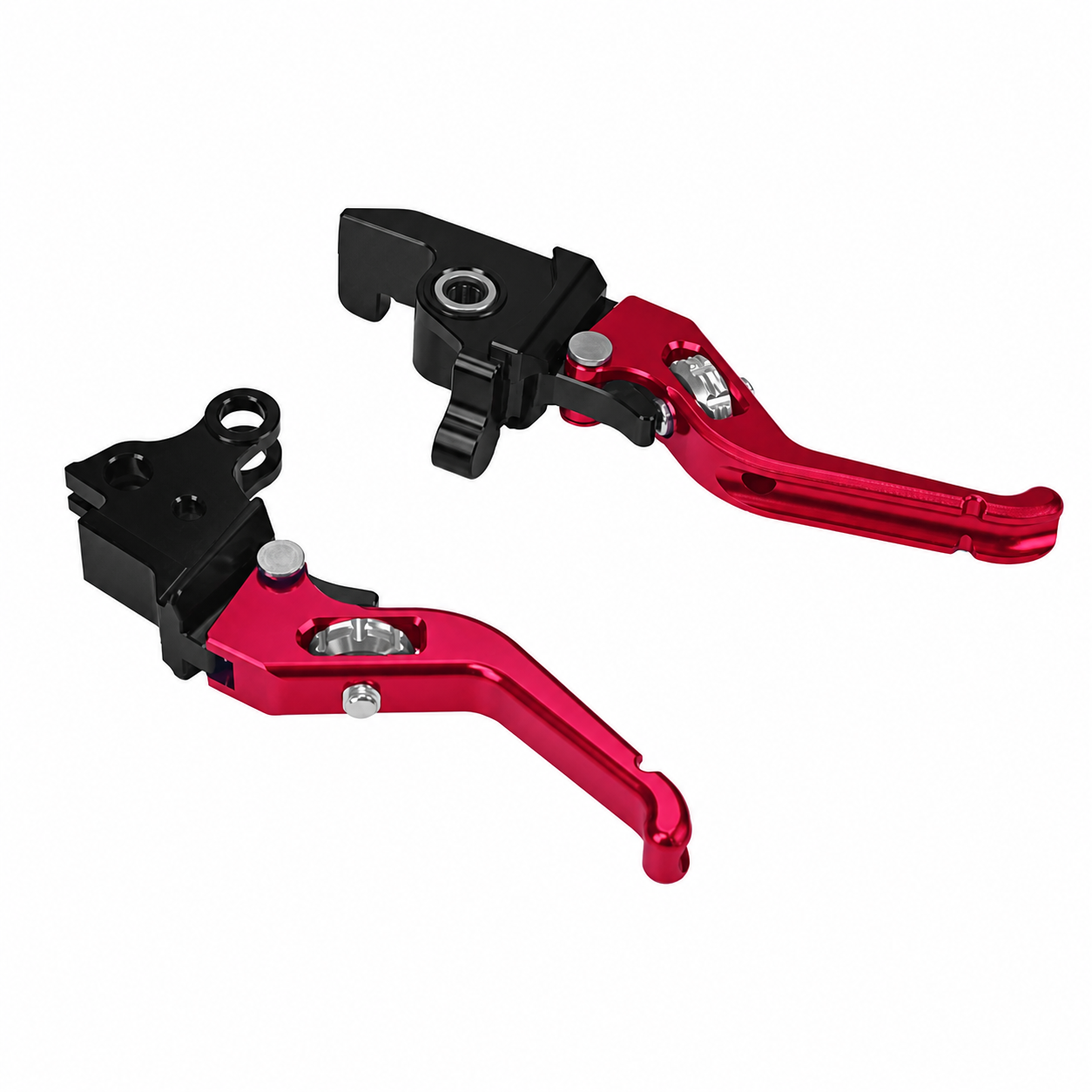 Red adjustable brake lever — Softail fitment