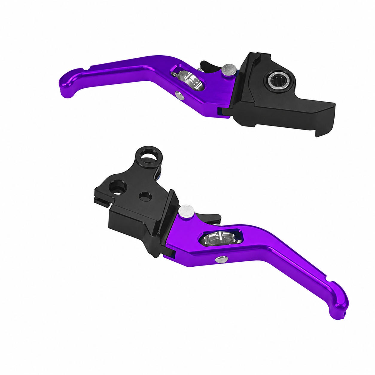 Purple adjustable brake lever — Softail fitment