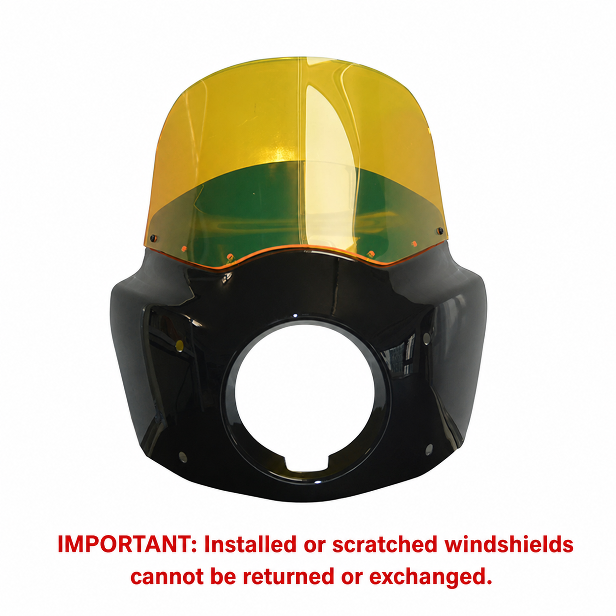Windshield installation and inspection notice