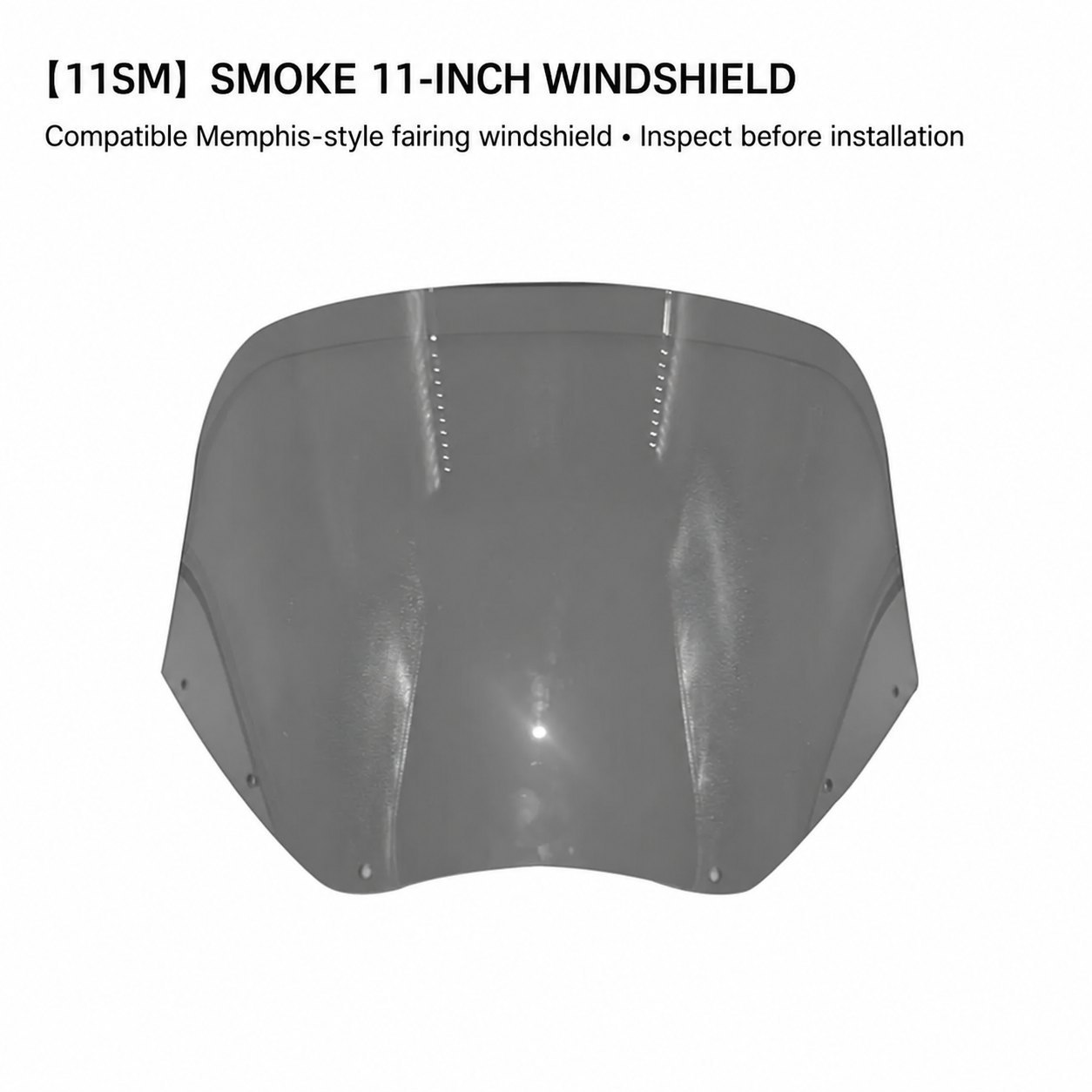 11-inch smoke windshield 11SM