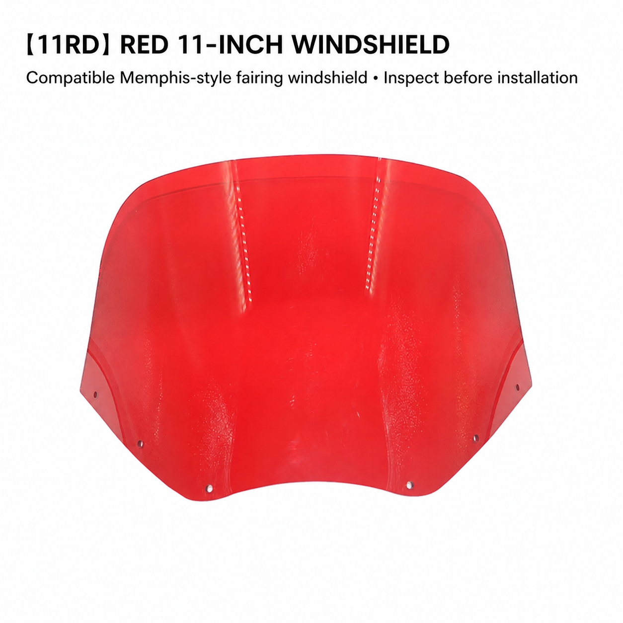 11-inch red windshield 11RD