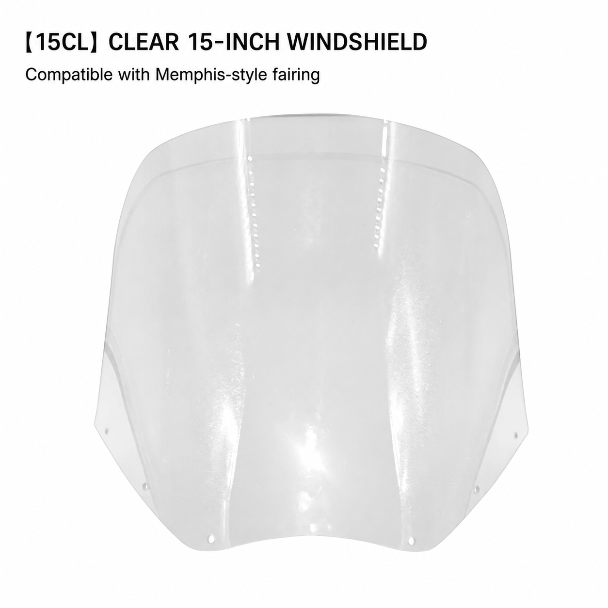 15-inch clear windshield 15CL
