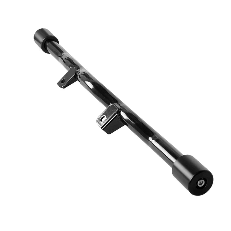 Black motorcycle stunt bar