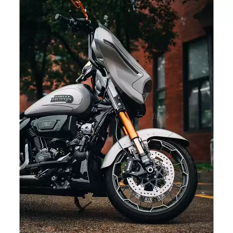 Harley-Davidson Touring motorcycle with inverted front suspension