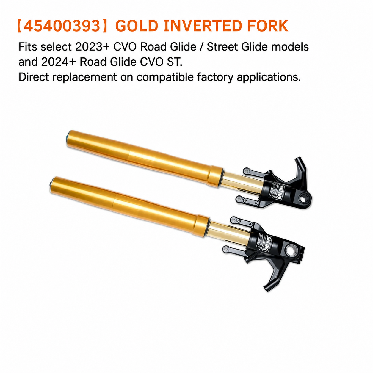 45400393 Gold Inverted Fork