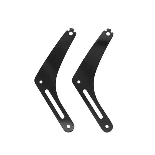 Black foldable motorcycle backrest mounting brackets