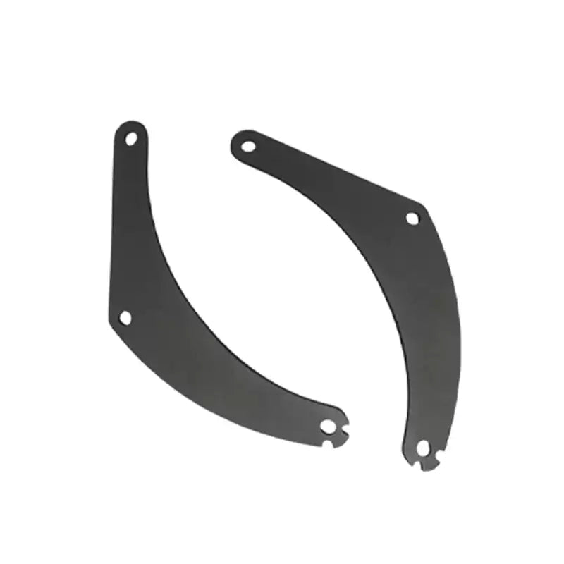 Black motorcycle backrest bracket set
