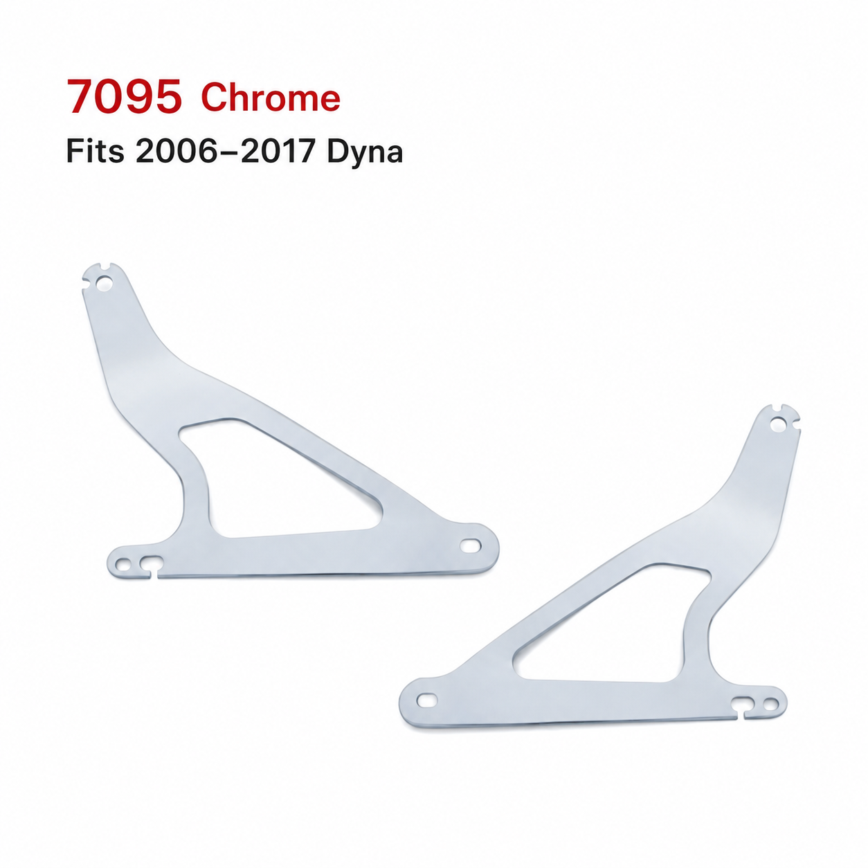 7095 Chrome bracket for 2006 to 2017 Dyna