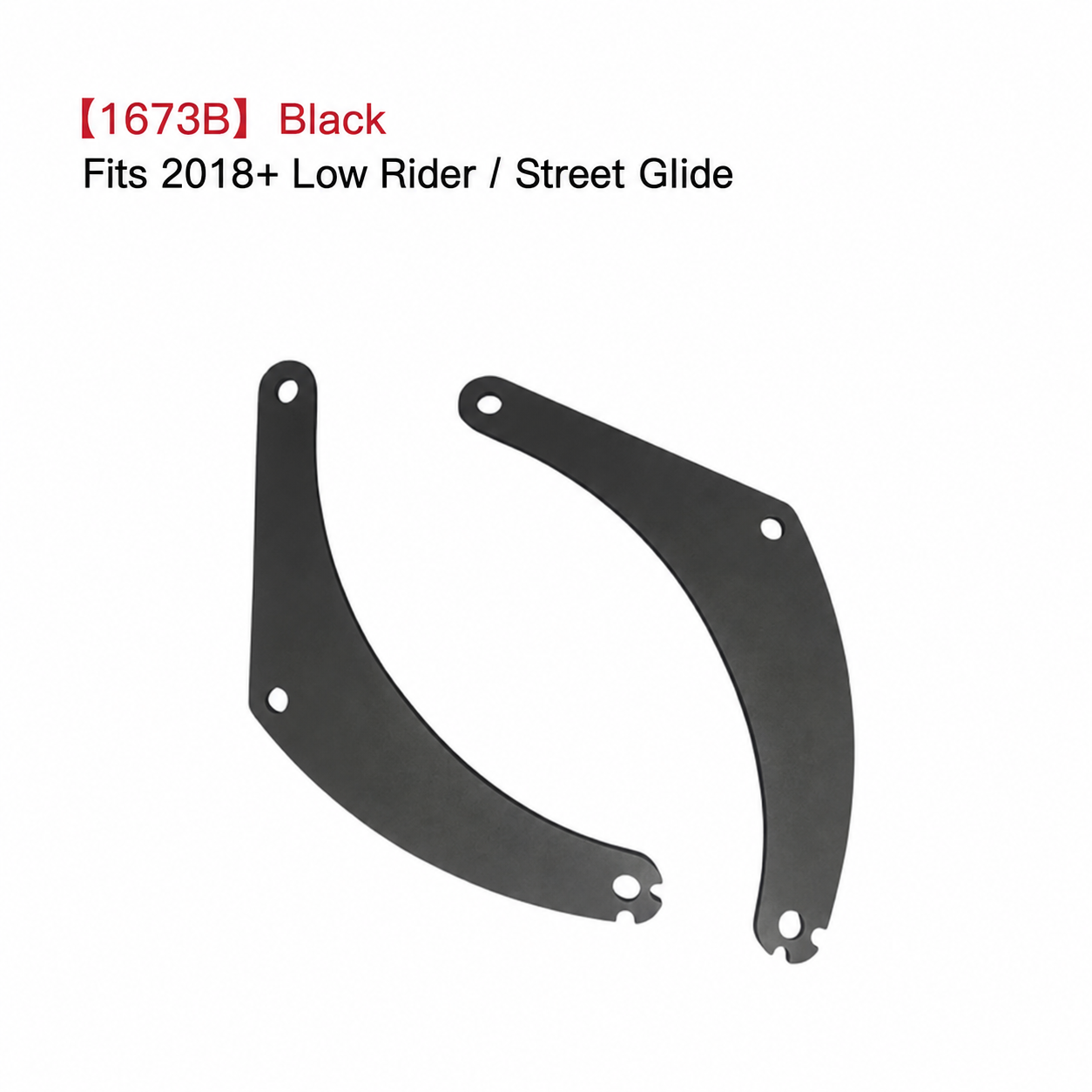 1673B Black bracket for 2018 and later Low Rider and Street Glide