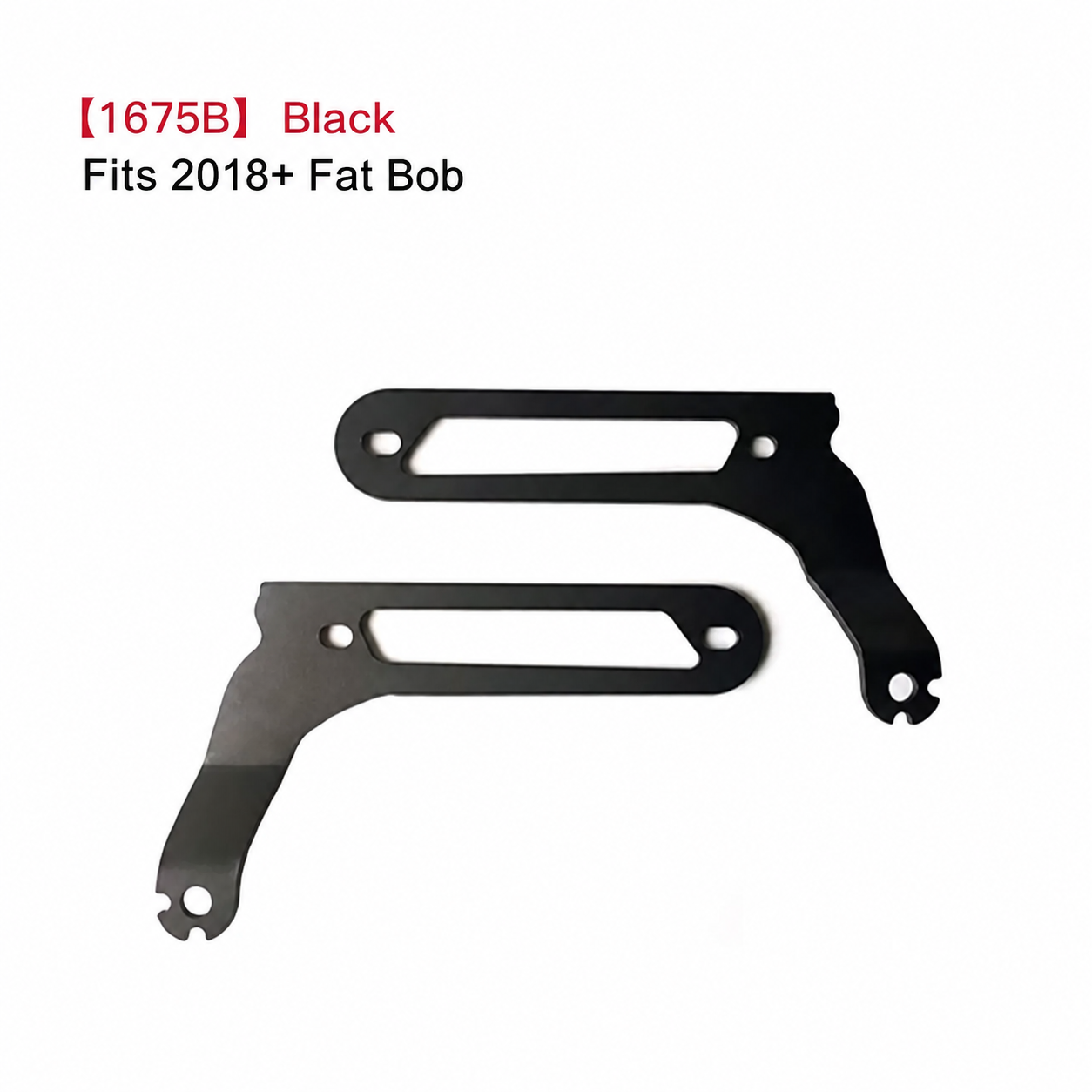 1675B Black bracket for 2018 and later Fat Bob