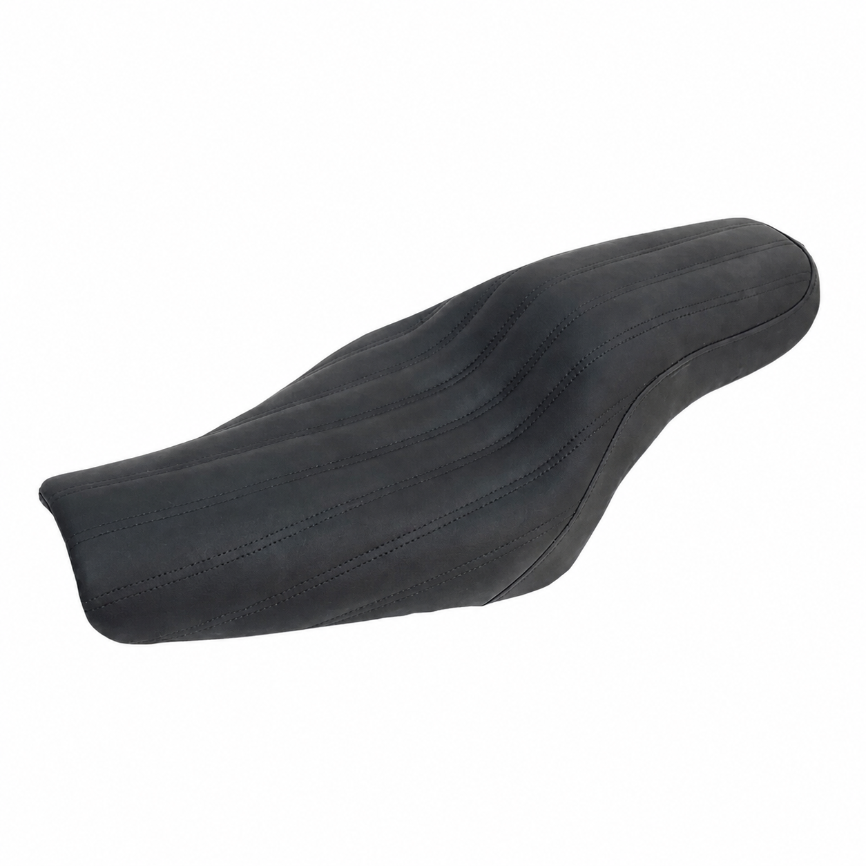 Streamlined two-up seat isolated view