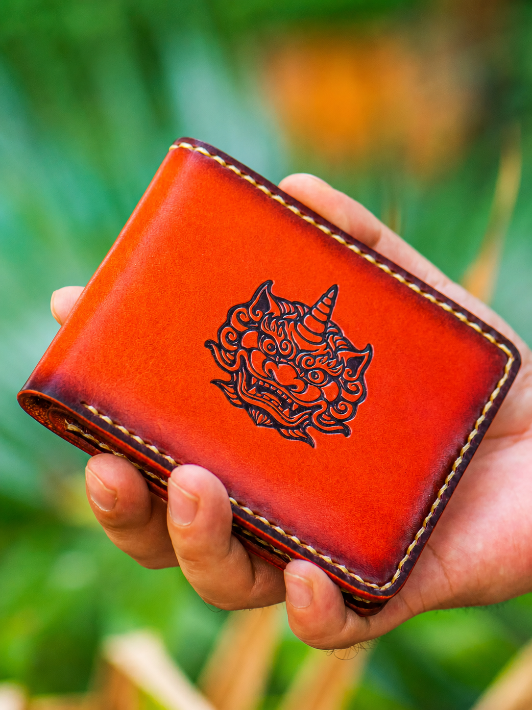 tianlu pixiu leather biker wallet 6