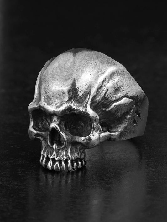 Undead Skull 925 Sterling Silver Biker Ring - view 1