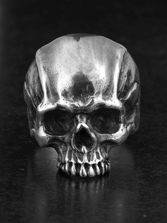 Undead Skull 925 Sterling Silver Biker Ring - view 2