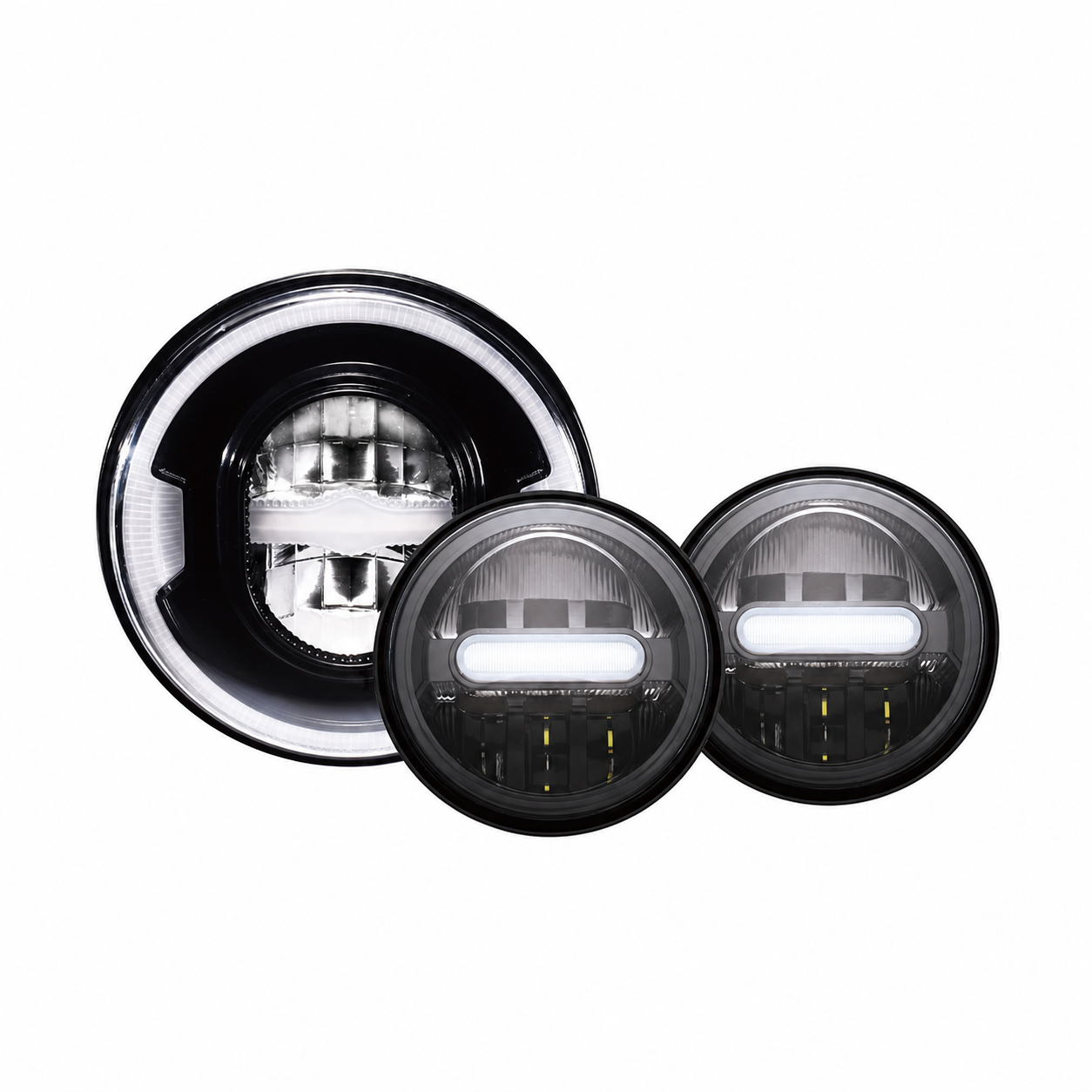 Headlight + Auxiliary Lights for compatible touring motorcycles