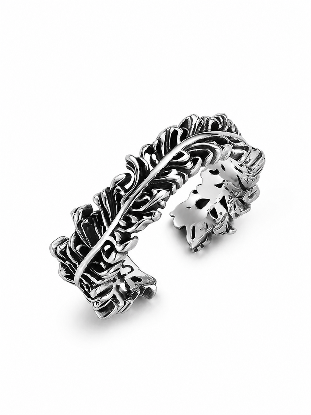 Vine Open Sterling Silver Ring - product view