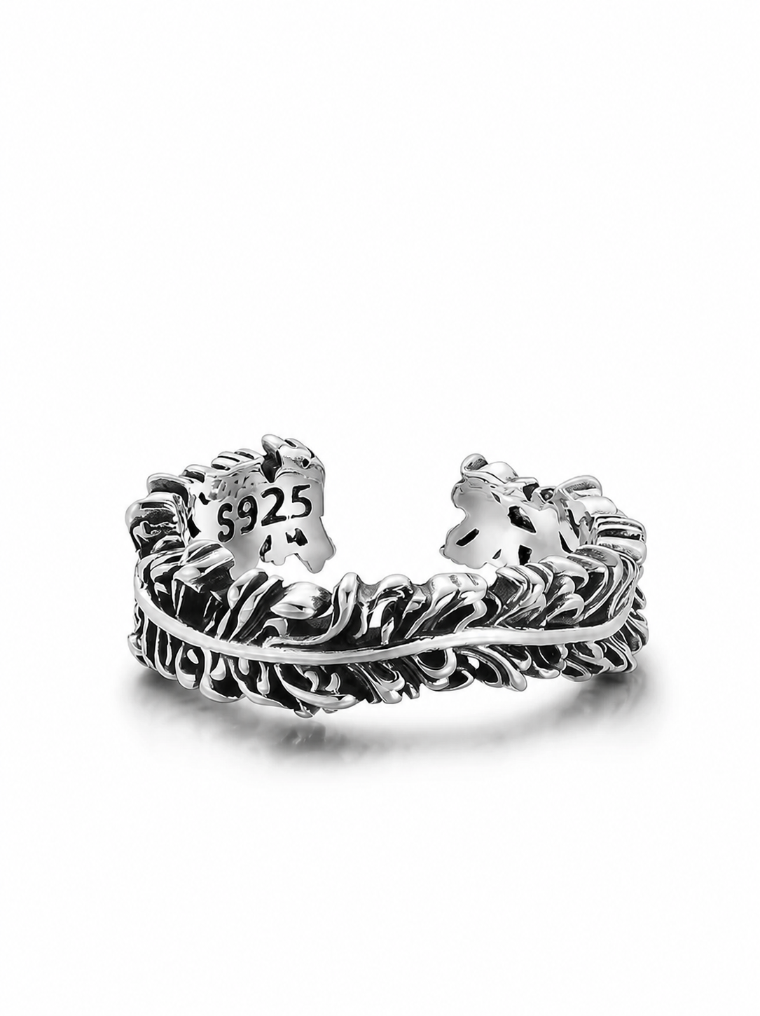 Vine Open Sterling Silver Ring - product view 2