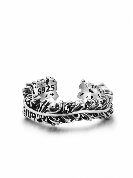 Vine Open Sterling Silver Ring - product view 2