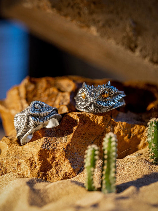 Viper Snake 925 Sterling Silver Biker Ring – view 1