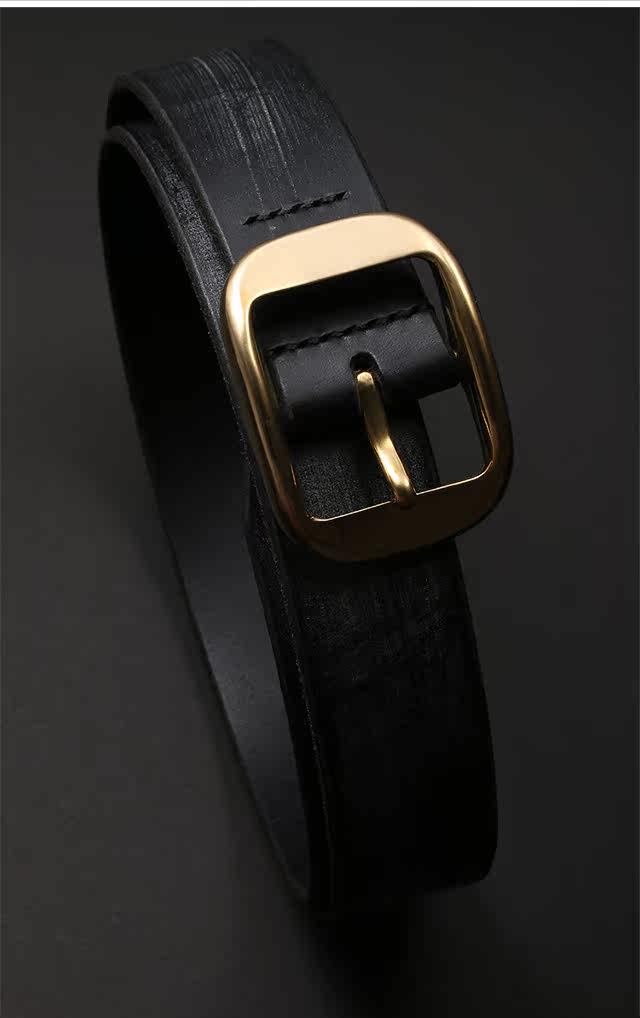 Wanderer Bridle Leather Pin Buckle Biker Belt — product view