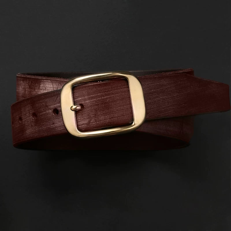 Wanderer Bridle Leather Pin Buckle Biker Belt detail view 1