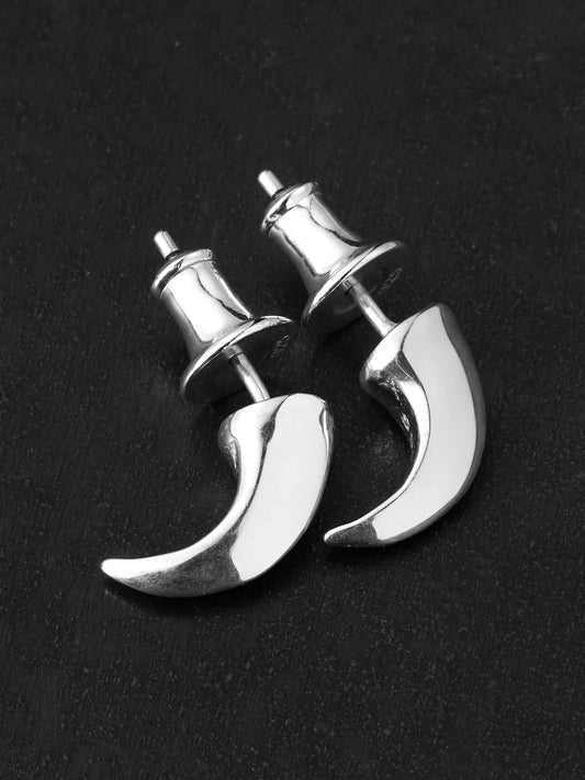 Wolf Fang Sterling Silver Biker Stud Earring product view