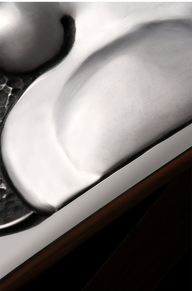 Zodiac Horse Silver Leather Biker Belt — detail view 9