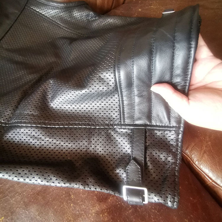 Vest Mens Leather Motorcycle Club - bikerclubshop