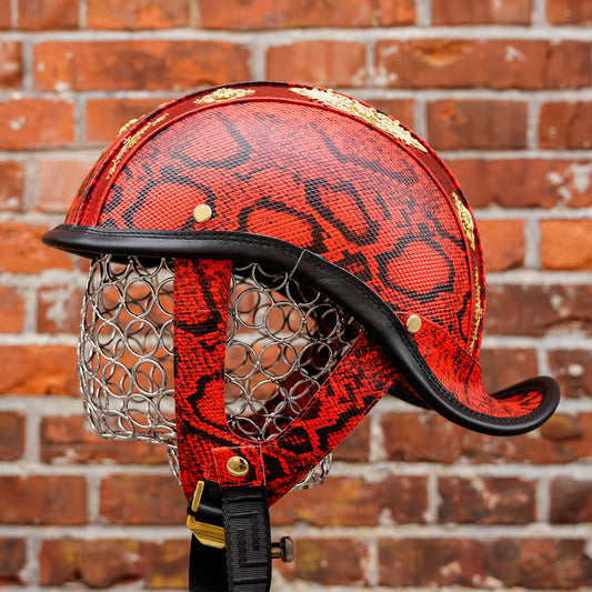 Custom-Decorative-HalfHelmet-Cowhide