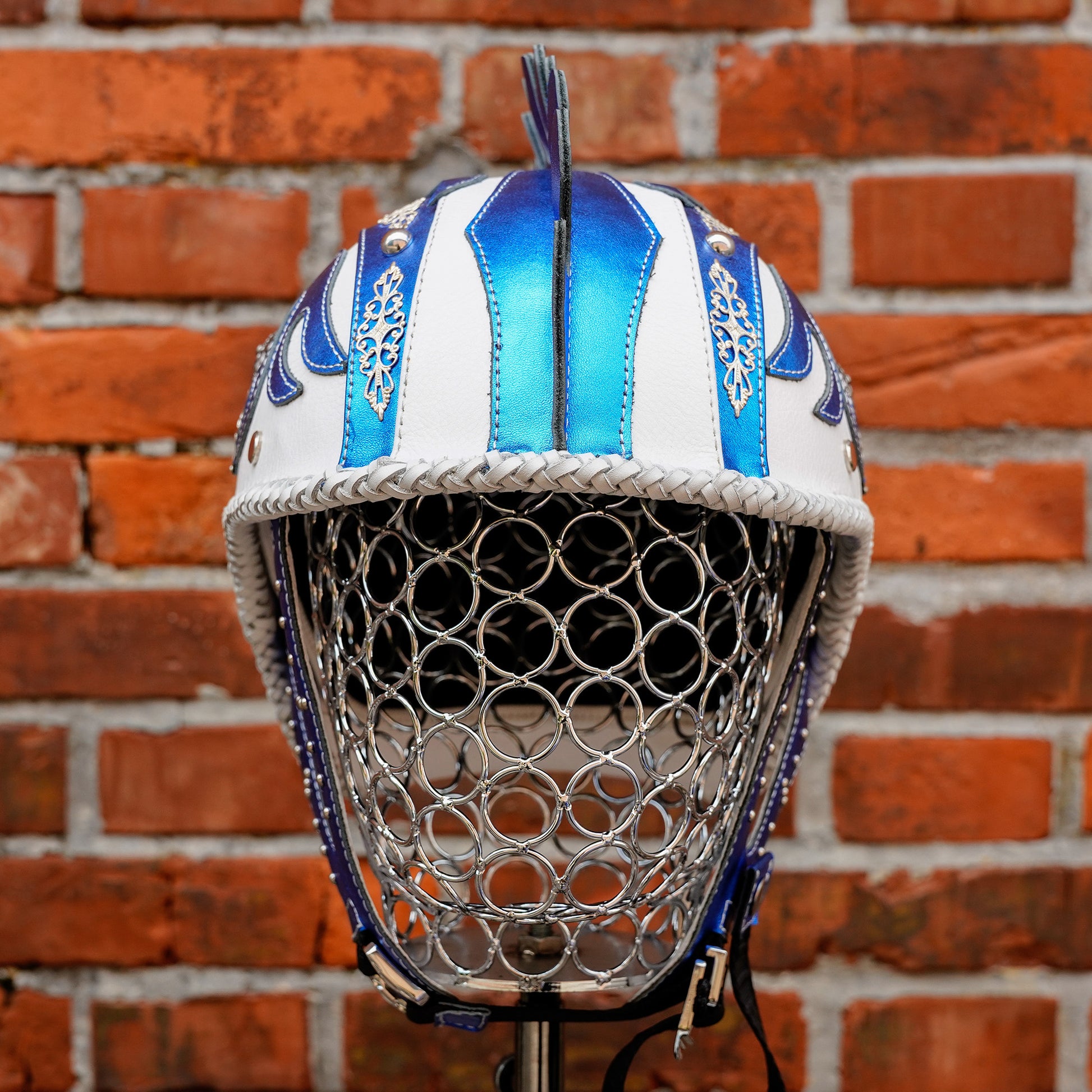 Custom-Decorative-Harley-HalfHelmet-Cowhide