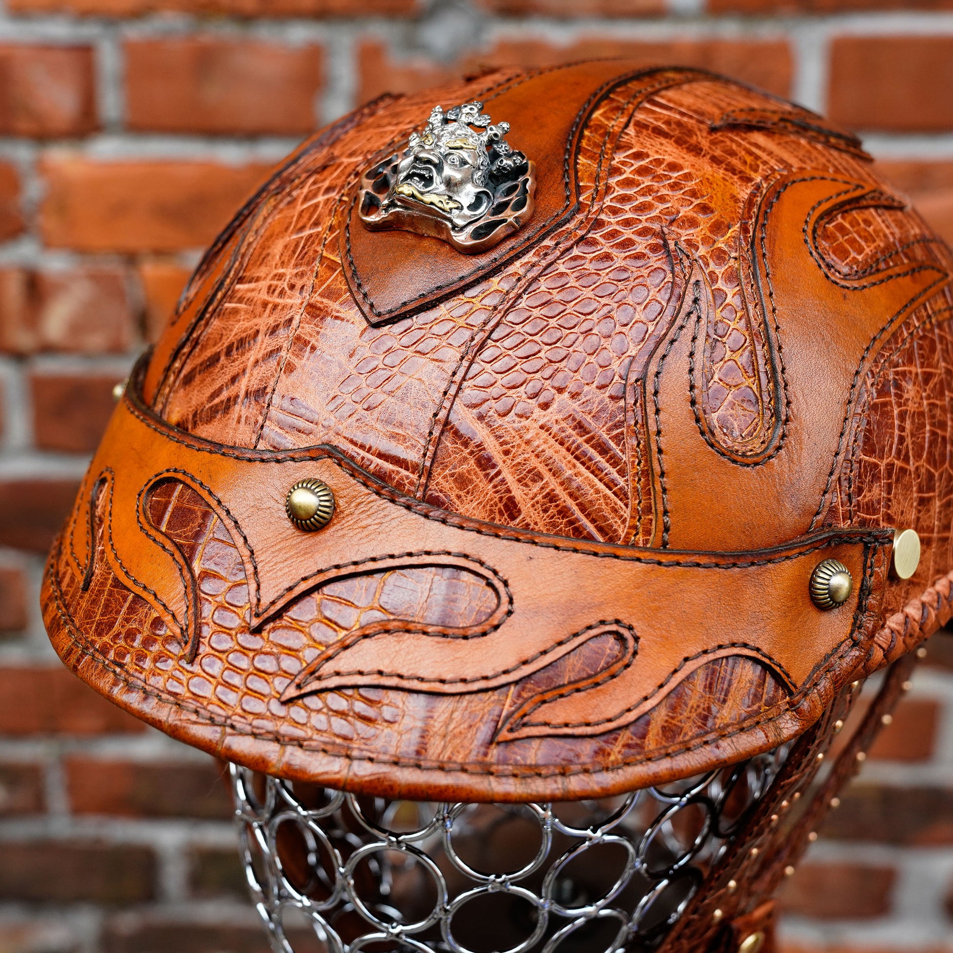 custom-decorative-halfhelmet-cowhide