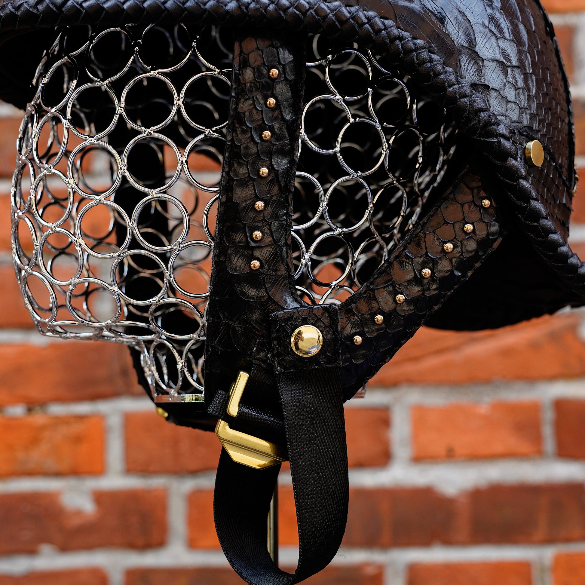 Custom-Decorative-HalfHelmet-PythonSkin