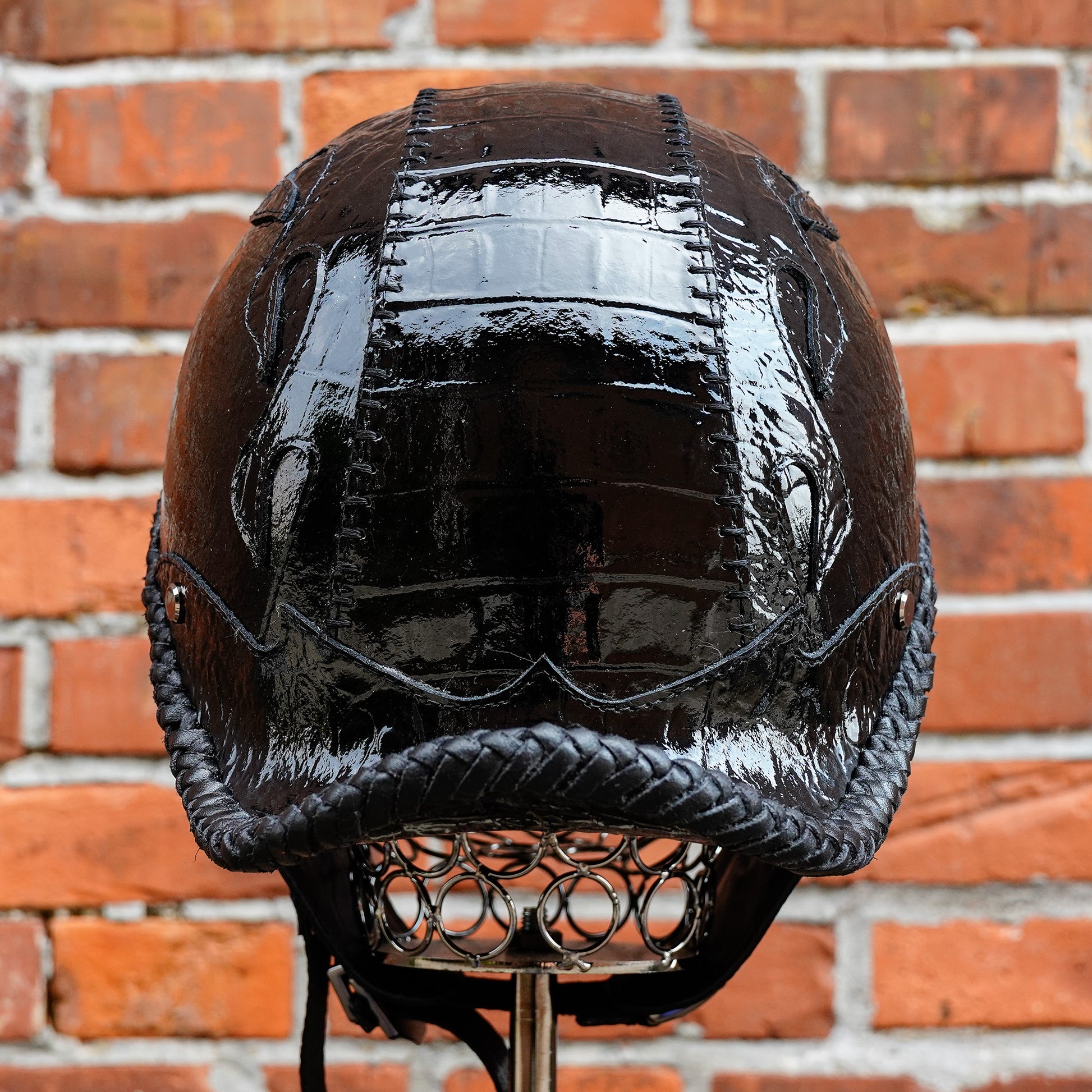 Custom-Decorative-HalfHelmet-Cowhide