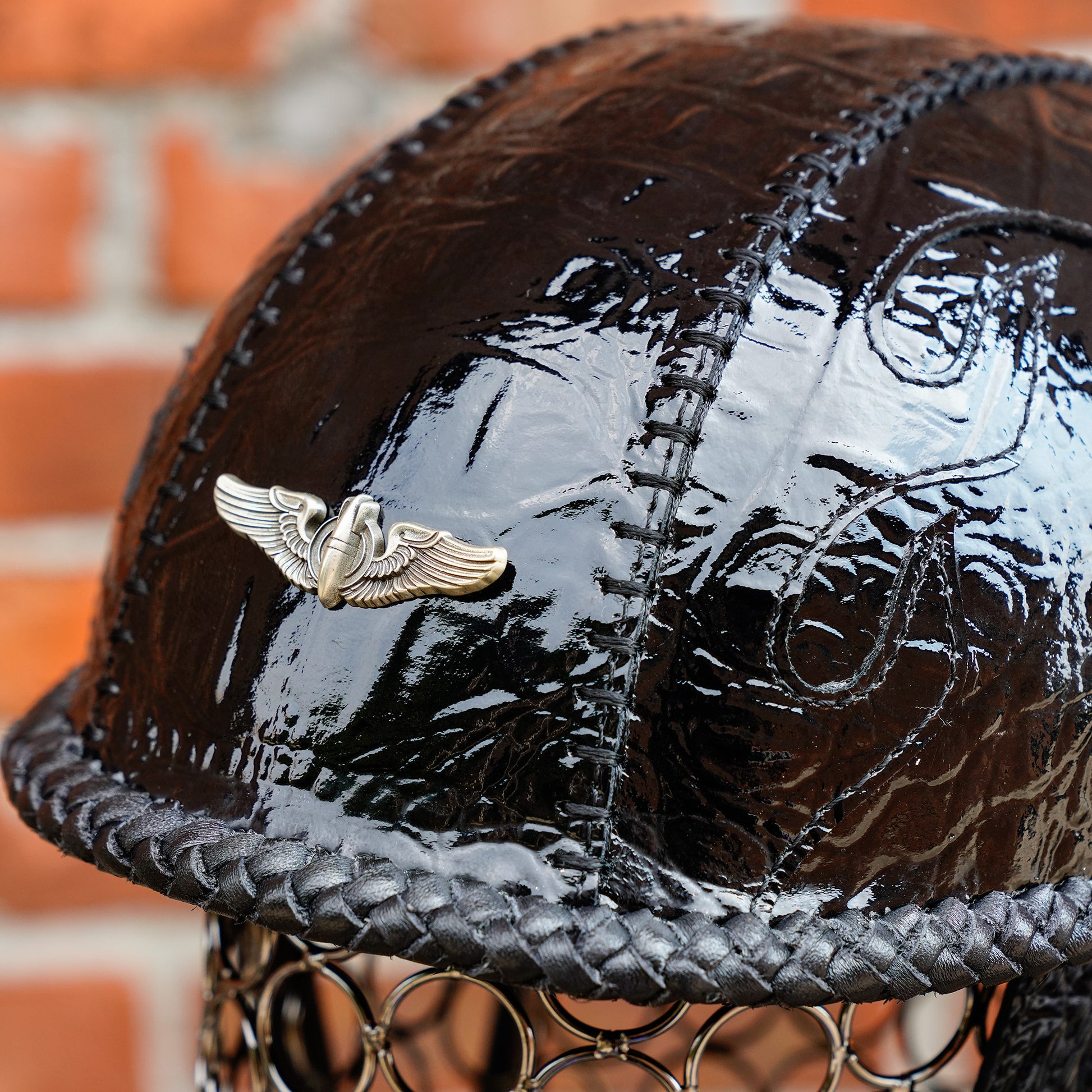 Custom-Decorative-HalfHelmet-Cowhide