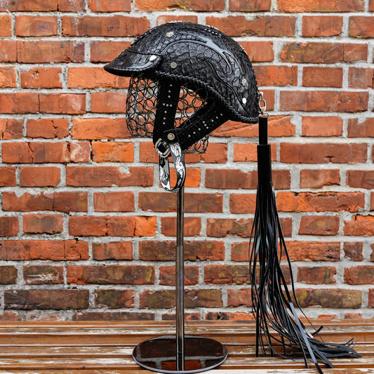 custom-decorative-halfhelmet-pythonskin