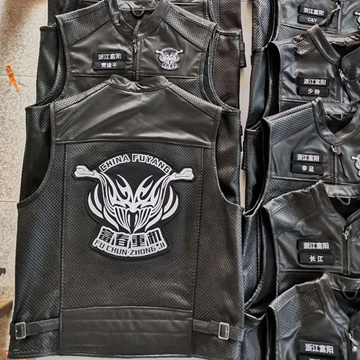 Vest Mens Leather Motorcycle Club - bikerclubshop