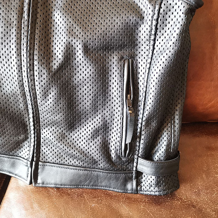 Vest Mens Leather Motorcycle Club - bikerclubshop