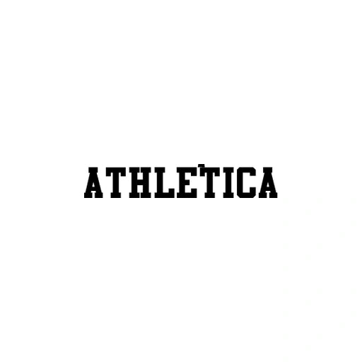 ATHLETICA font preview for custom motorcycle rocker patches