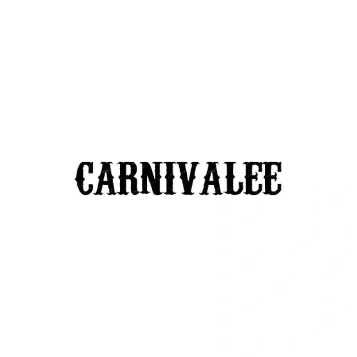 CARNIVALEE font preview for custom motorcycle rocker patches