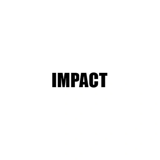 IMPACT font preview for custom motorcycle rocker patches