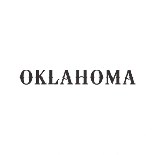 OKLAHOMA font preview for custom motorcycle rocker patches