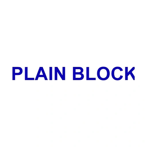 PLAIN BLOCK font preview for custom motorcycle rocker patches